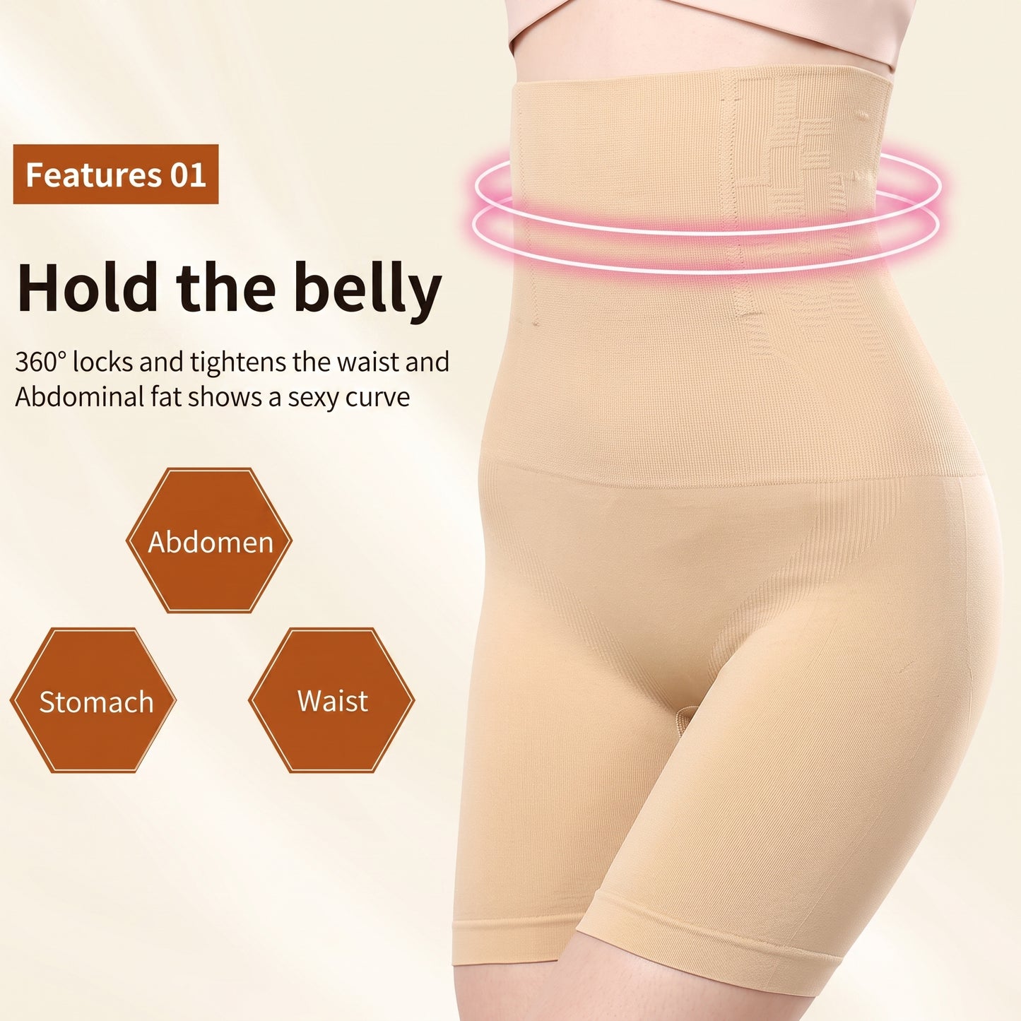 High Waist Slimming Body Shaper – Seamless Tummy & Thigh Control for Women | Invisible Fit