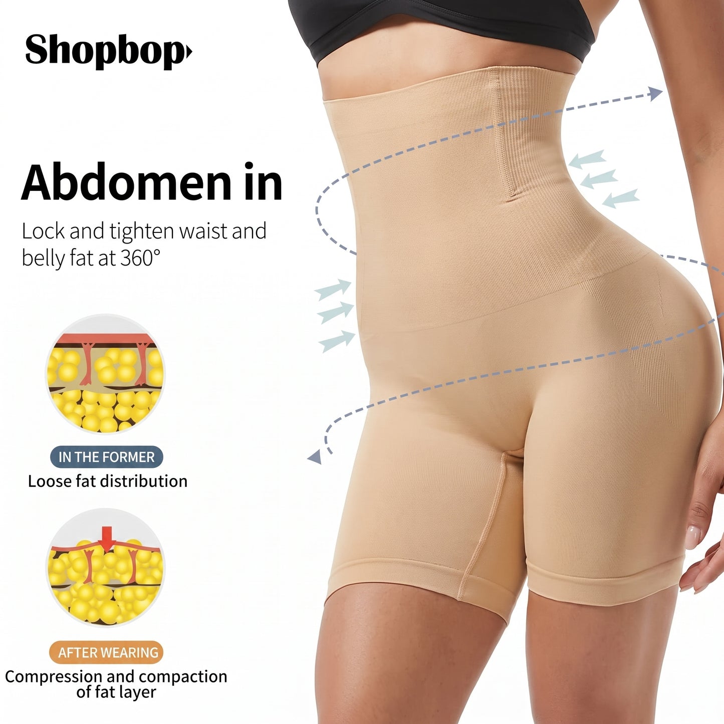 High Waist Slimming Body Shaper – Seamless Tummy & Thigh Control for Women | Invisible Fit