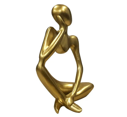 gold-thinking-woman-statue-sculpture_2 - NIMAH
