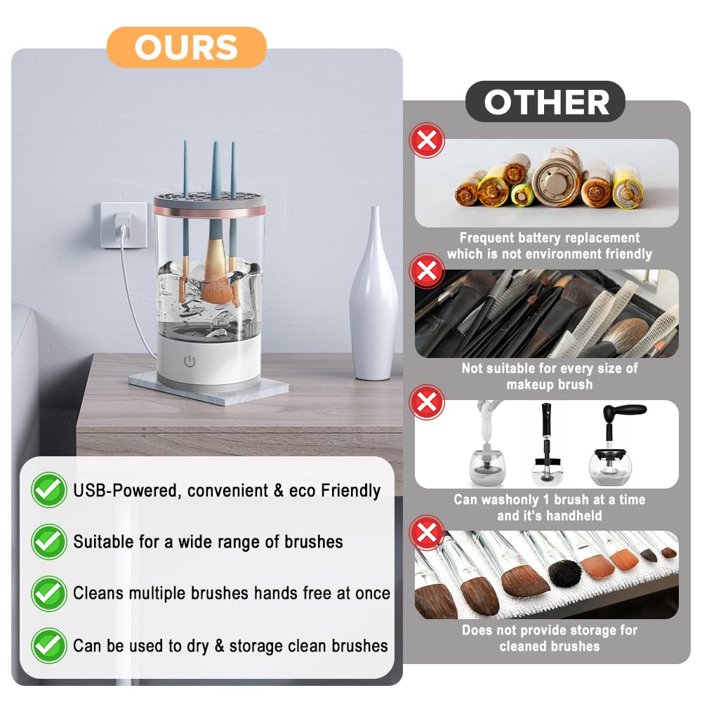 Electric Makeup Brush Care Machine