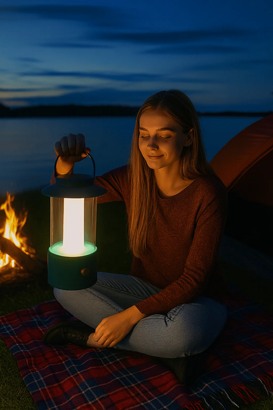 فانوس كلاسيكيات الفن LED - فانوس زينة عتيق - للاستخدام الداخلي والخارجي