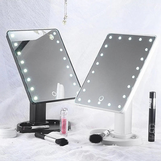مرآة مكياج LED مع إضاءة