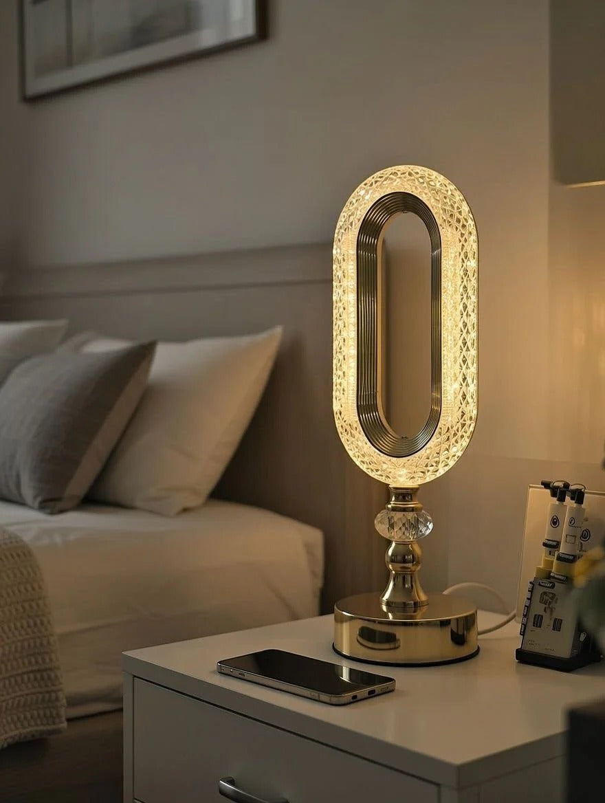 مصباح طاولة كريستال LED