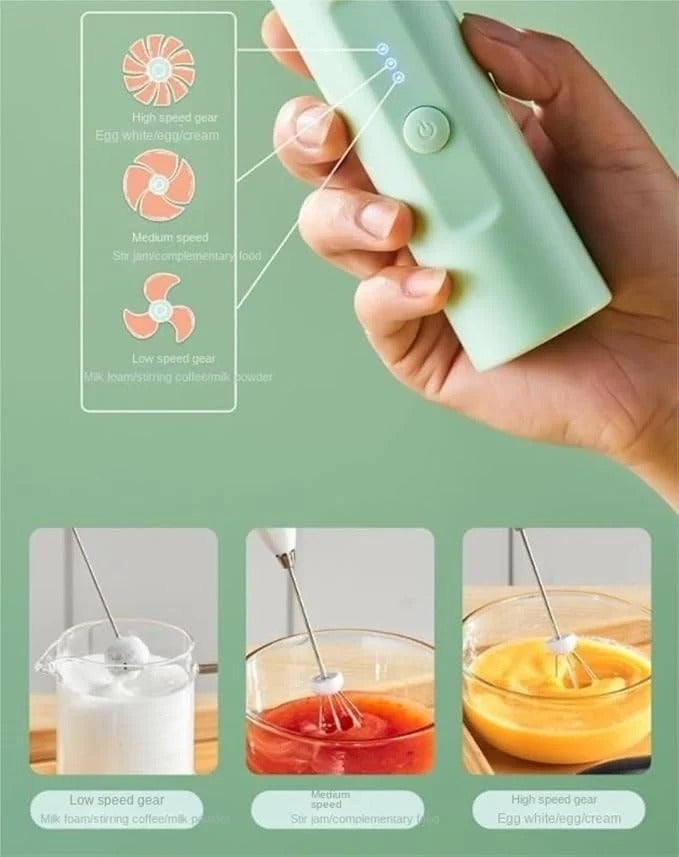 Make Barista Coffee at Home | Cordless Milk Frother