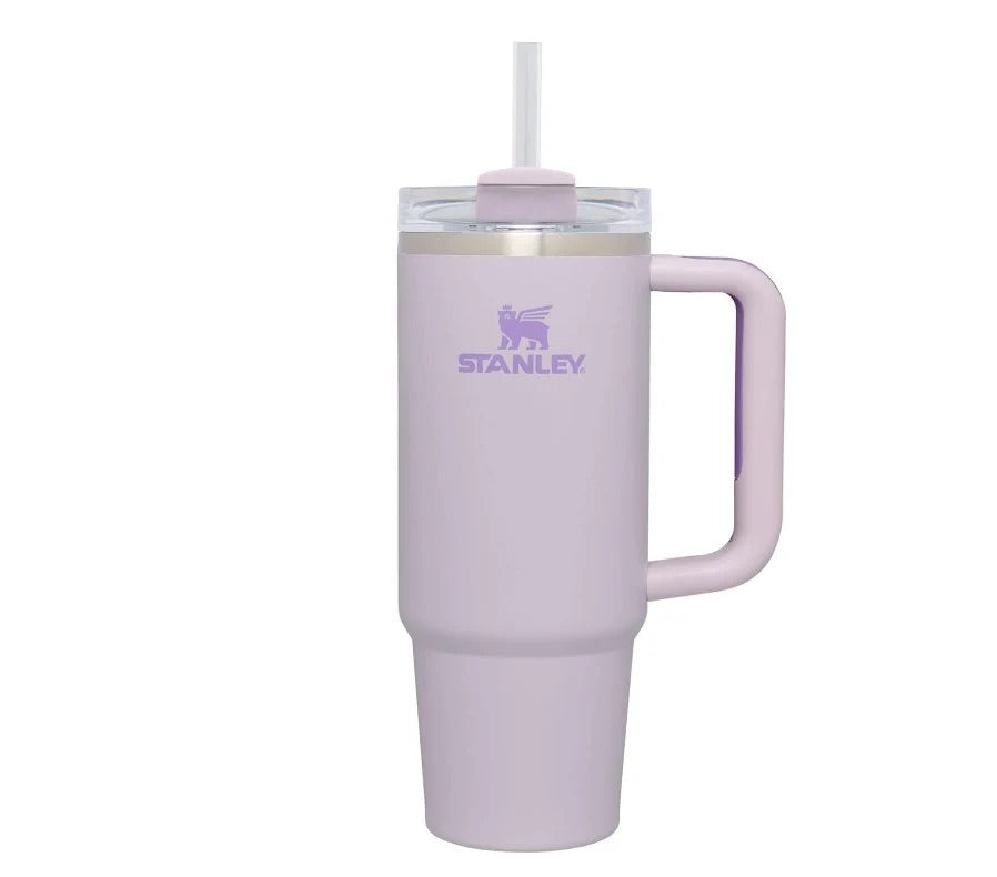 Stanley Stainless Steel Tumbler – 40oz Insulated FlowState™ Quencher with Straw & Comfort-Grip Handle