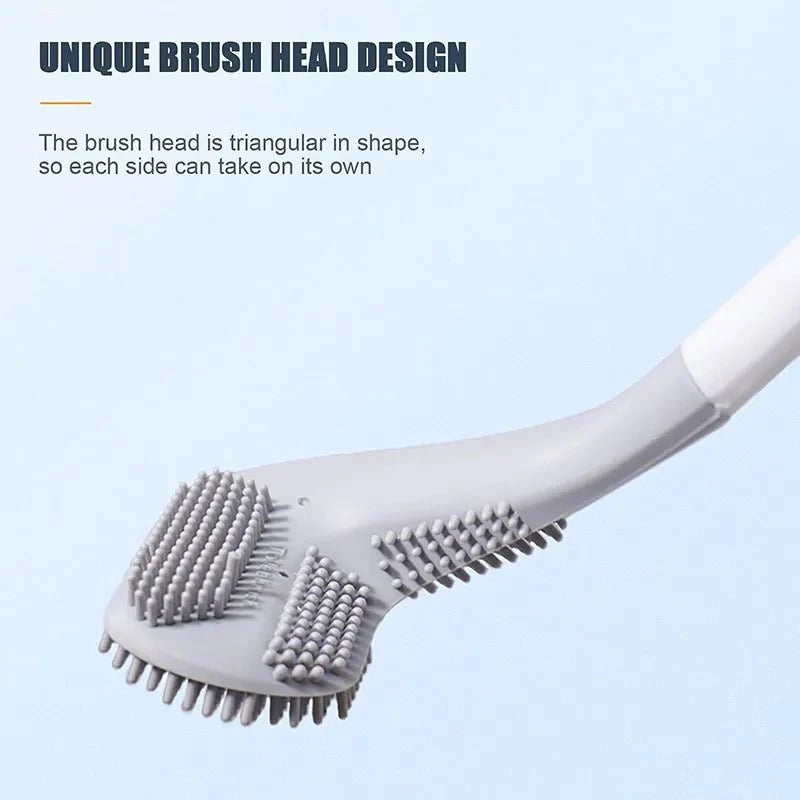 Silicone Toilet Cleaning Brush – Deep Clean Brush - Easy To Clean