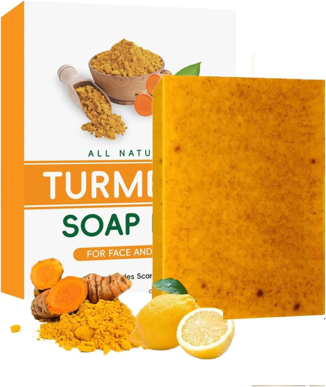 قالب صابون الكركم المفتّح