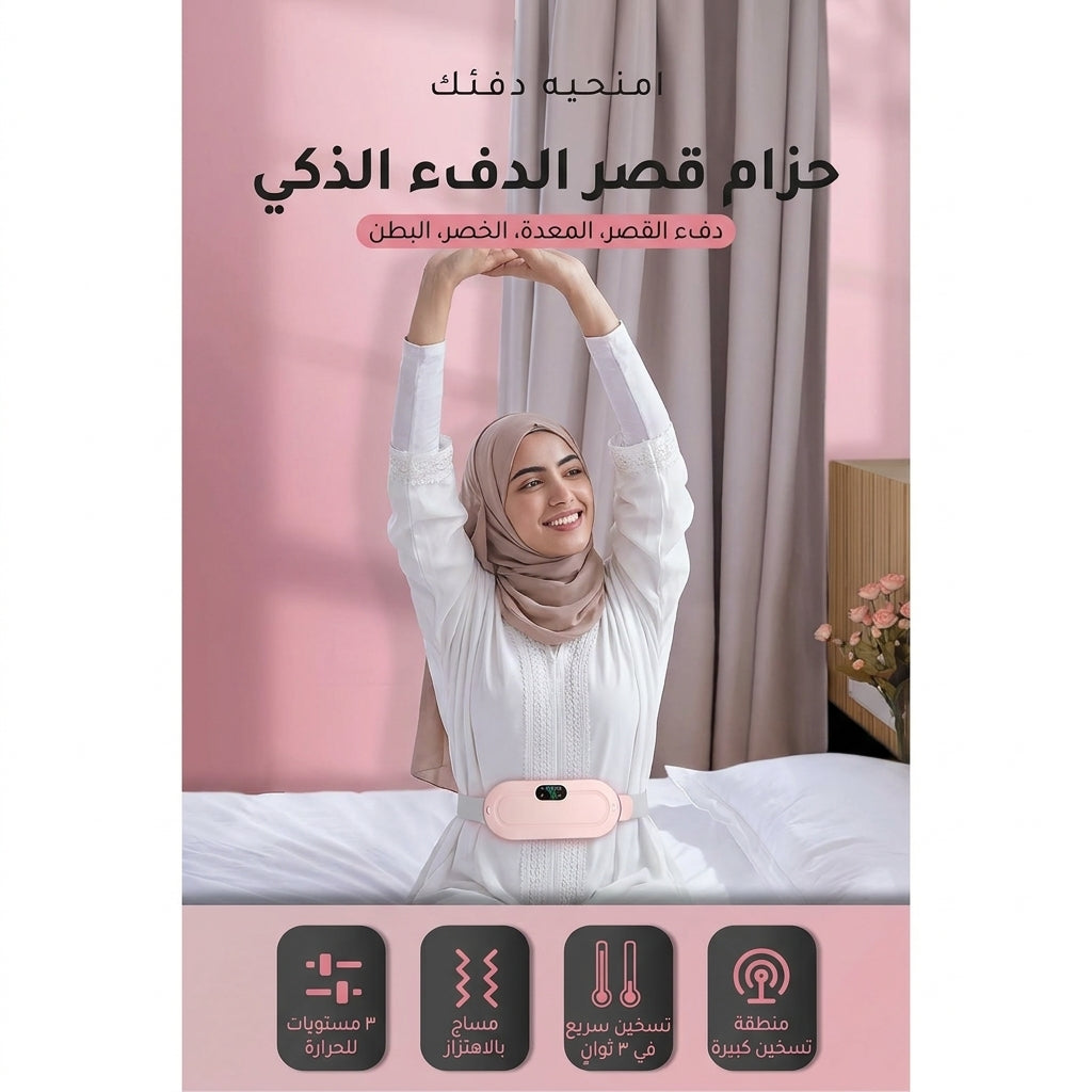 حزام الدفء والتدليك الذكي