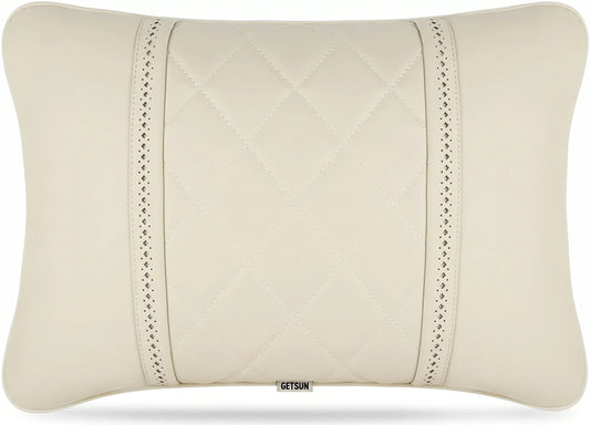 quilted-faux-leather-car-neck-pillow-beige_1 - NIMAH